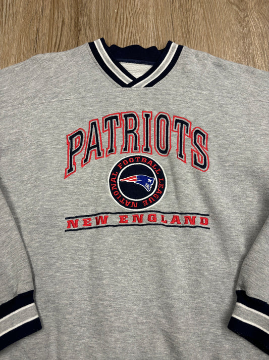 1990s New England Patriots Embroidered Crewneck