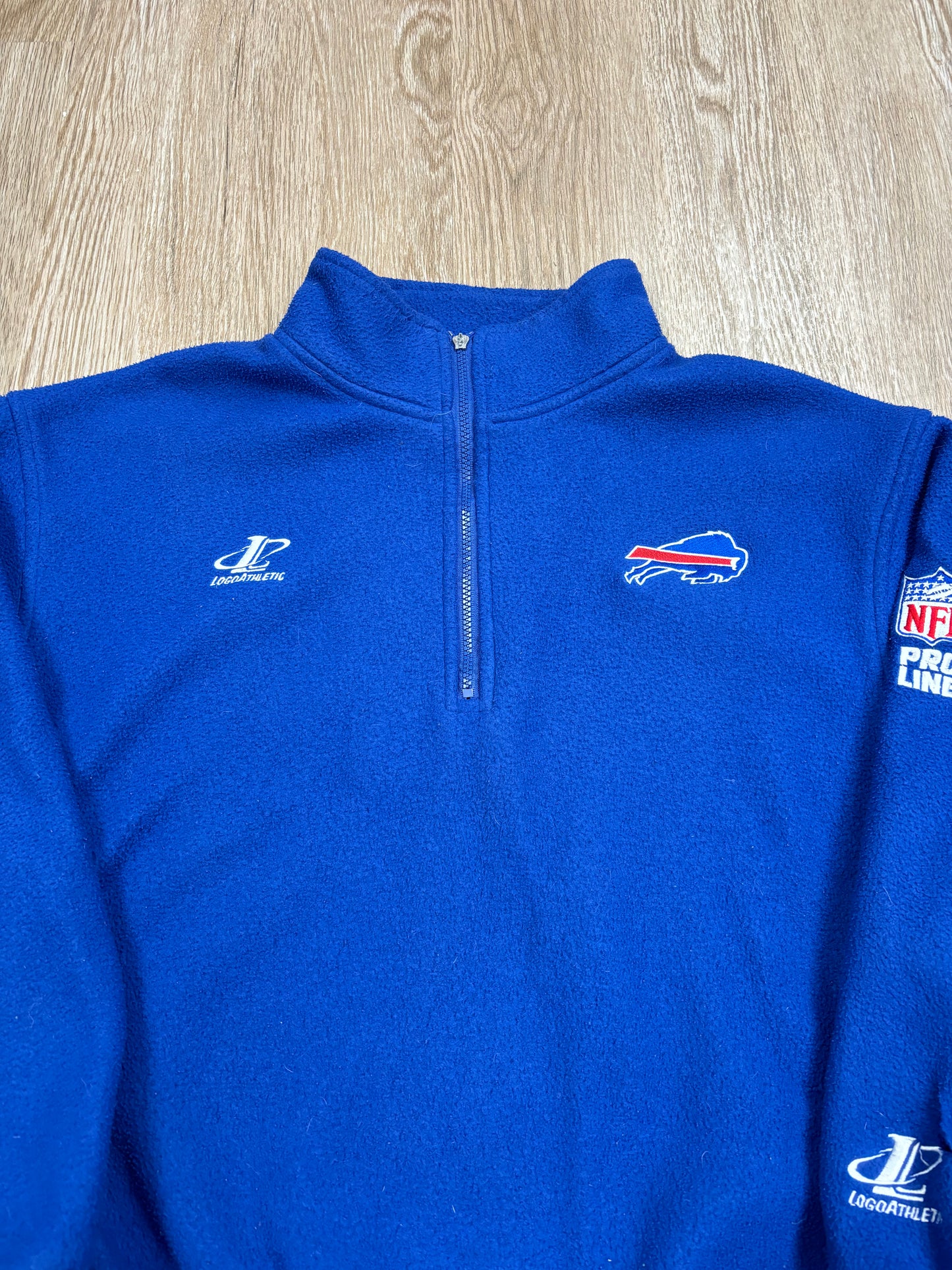 1990s Buffalo Bills Logo Athletic Fleece Zip-Up Jacket