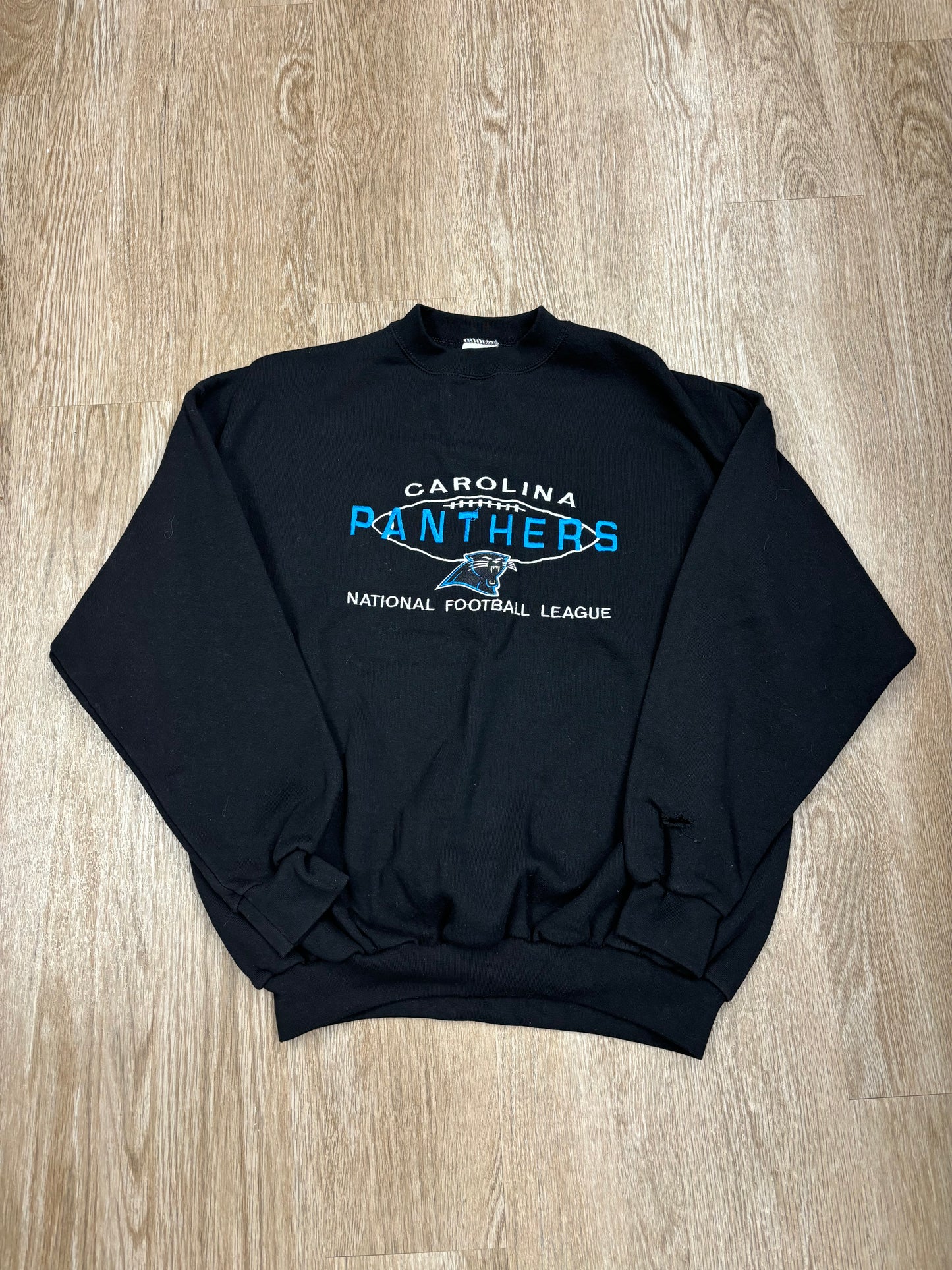 1990s Carolina Panthers Logo7 Crewneck