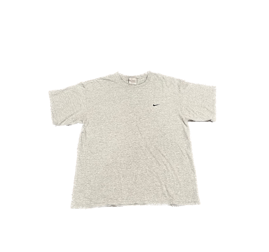 (L) Y2K Nike Silver Tag Small Check Tee