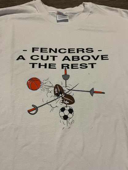 (2XL) 1990s Fencing Tee