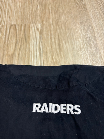 1990s Oakland Raiders Retractable Hooded Jacket