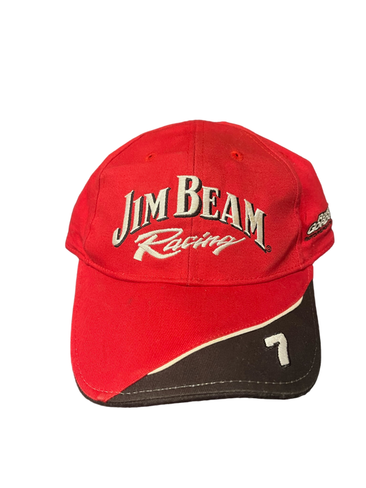 Vintage NASCAR Jim Beam Racing "7" Hat