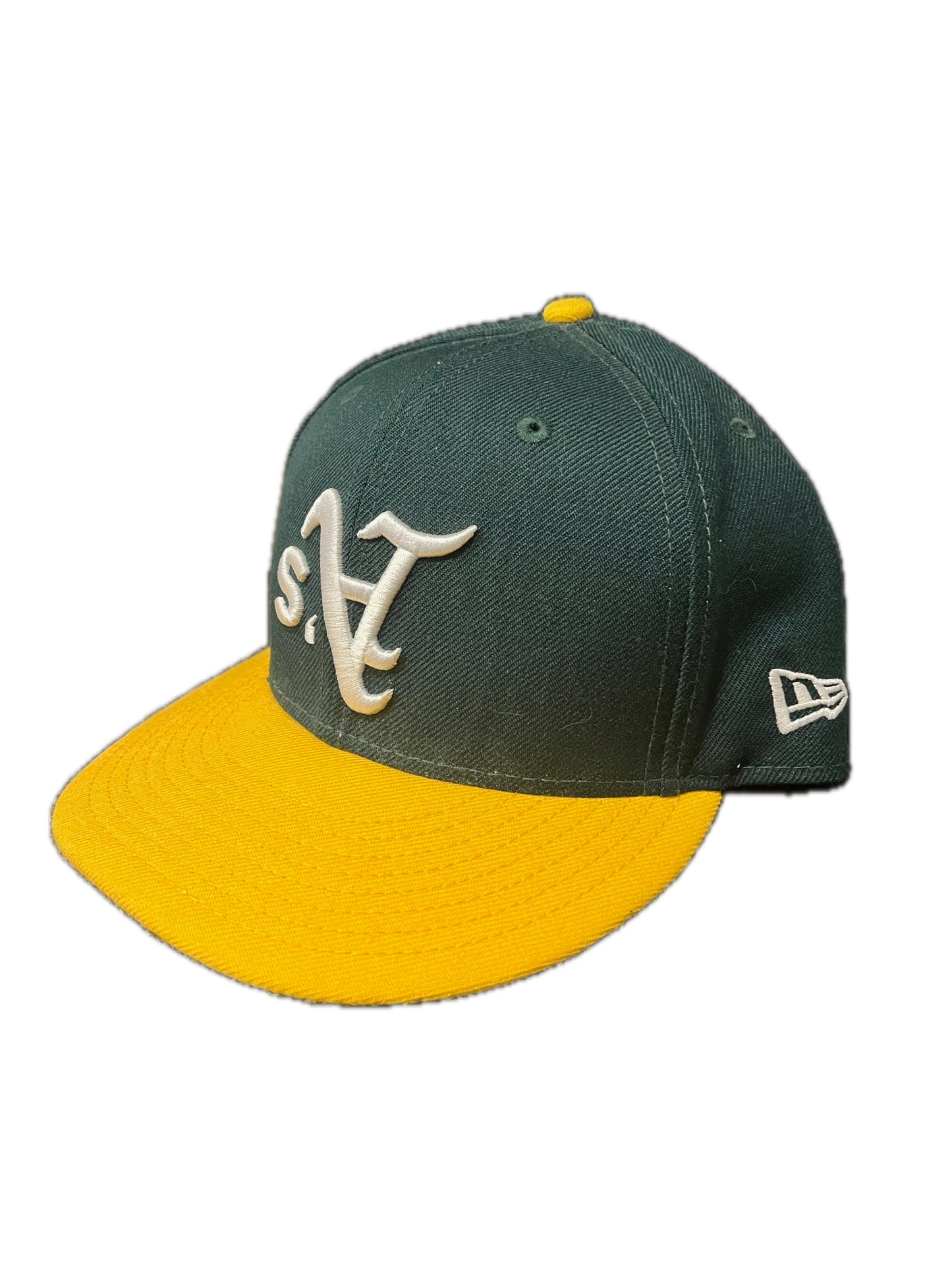 Oakland Athletics New Era Upside Down Logo Fitted Hat