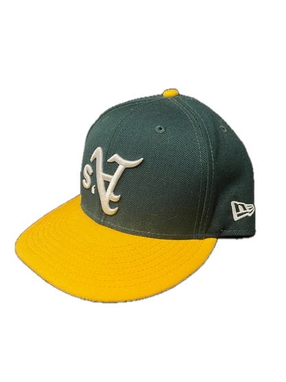 Oakland Athletics New Era Upside Down Logo Fitted Hat