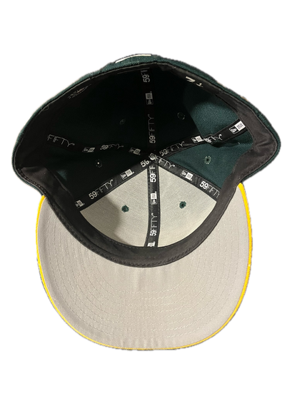 Oakland Athletics New Era Upside Down Logo Fitted Hat