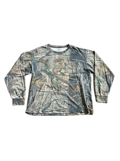 (L) RealTree Camo Longsleeve Pocket Tee