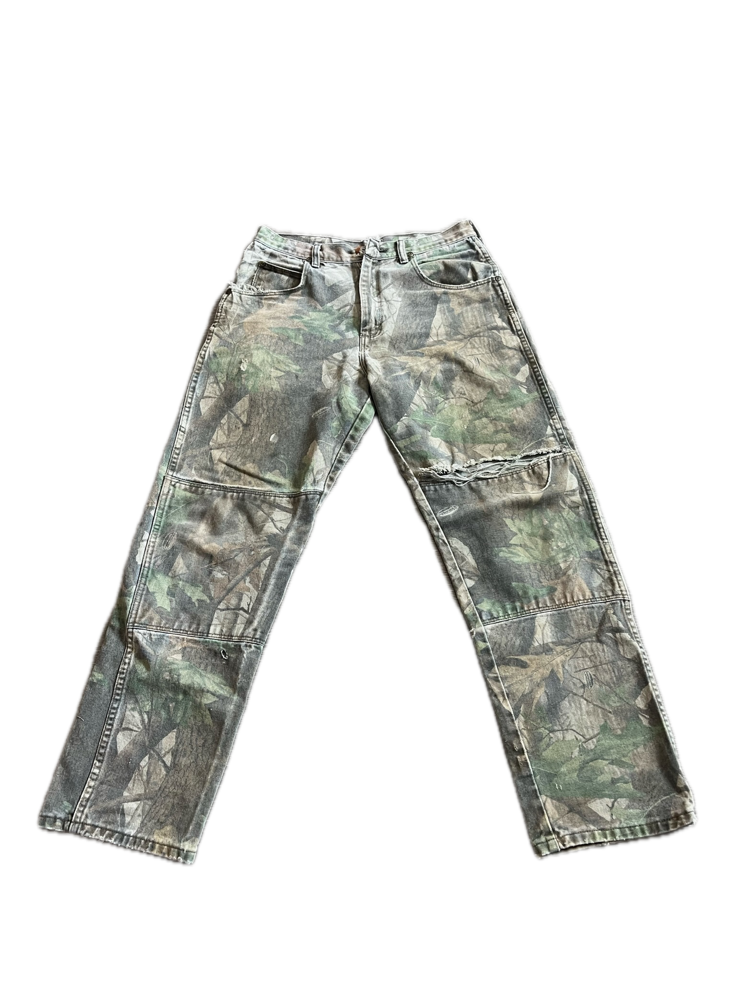 (31”x30”) Vintage Wrangler RealTree Camo Double Knee Pants