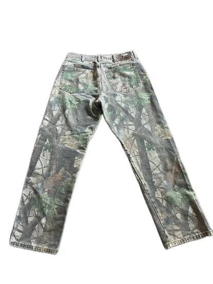 (31”x30”) Vintage Wrangler RealTree Camo Double Knee Pants