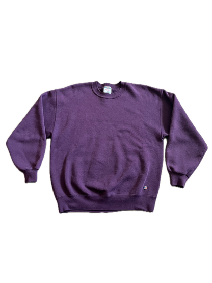 (L) 1990s Jerzees Purple Blank Crewneck