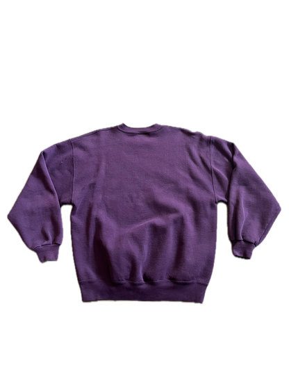 (L) 1990s Jerzees Purple Blank Crewneck