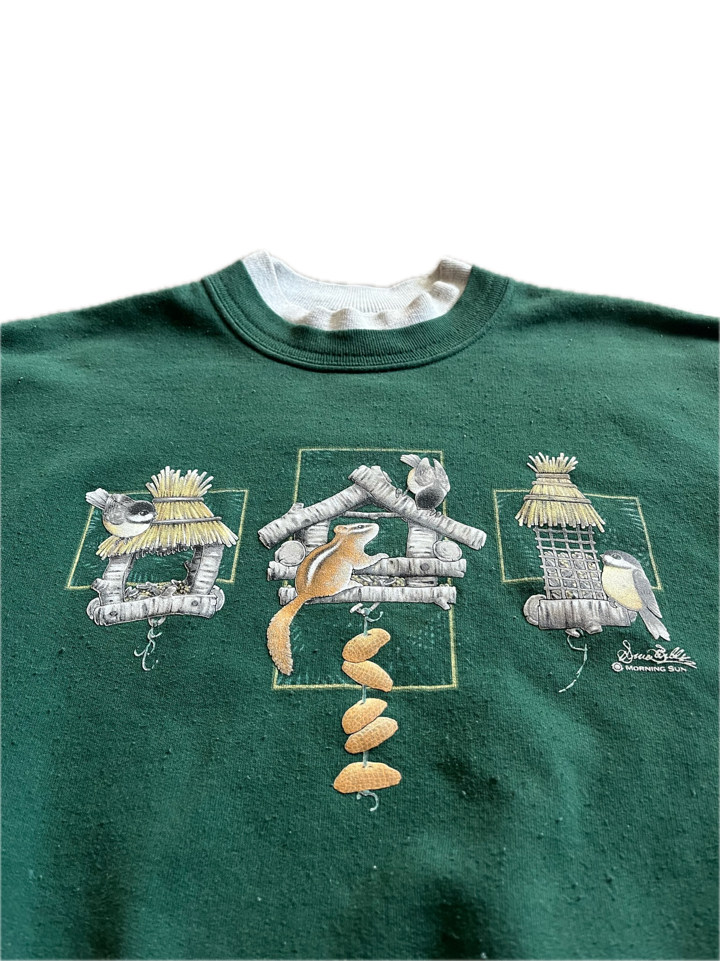 (M) 1990s Wrap Around Graphic Chipmunk Crewneck