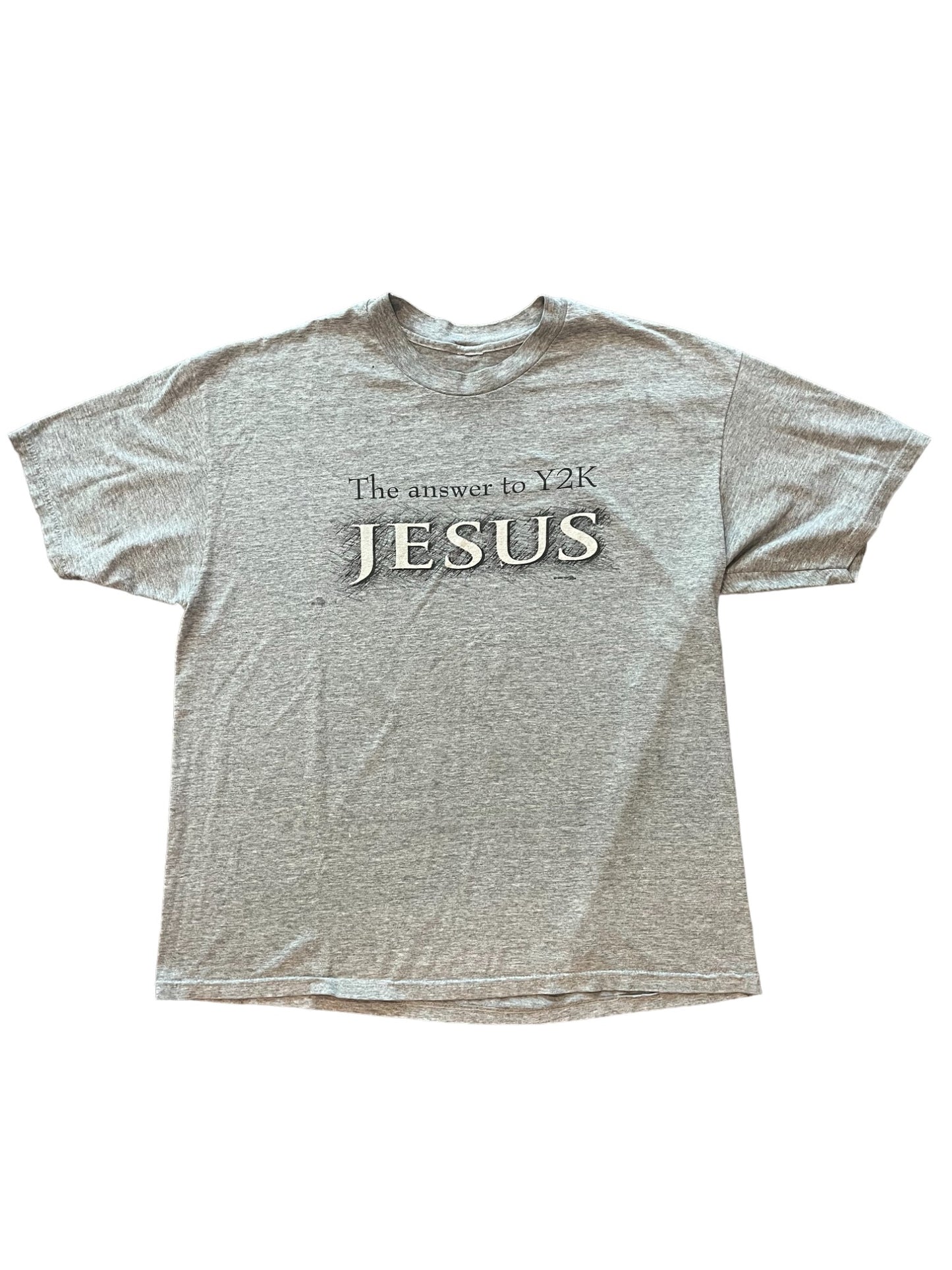 (L) 1999 “The Answer to Y2K is Jesus” Tee