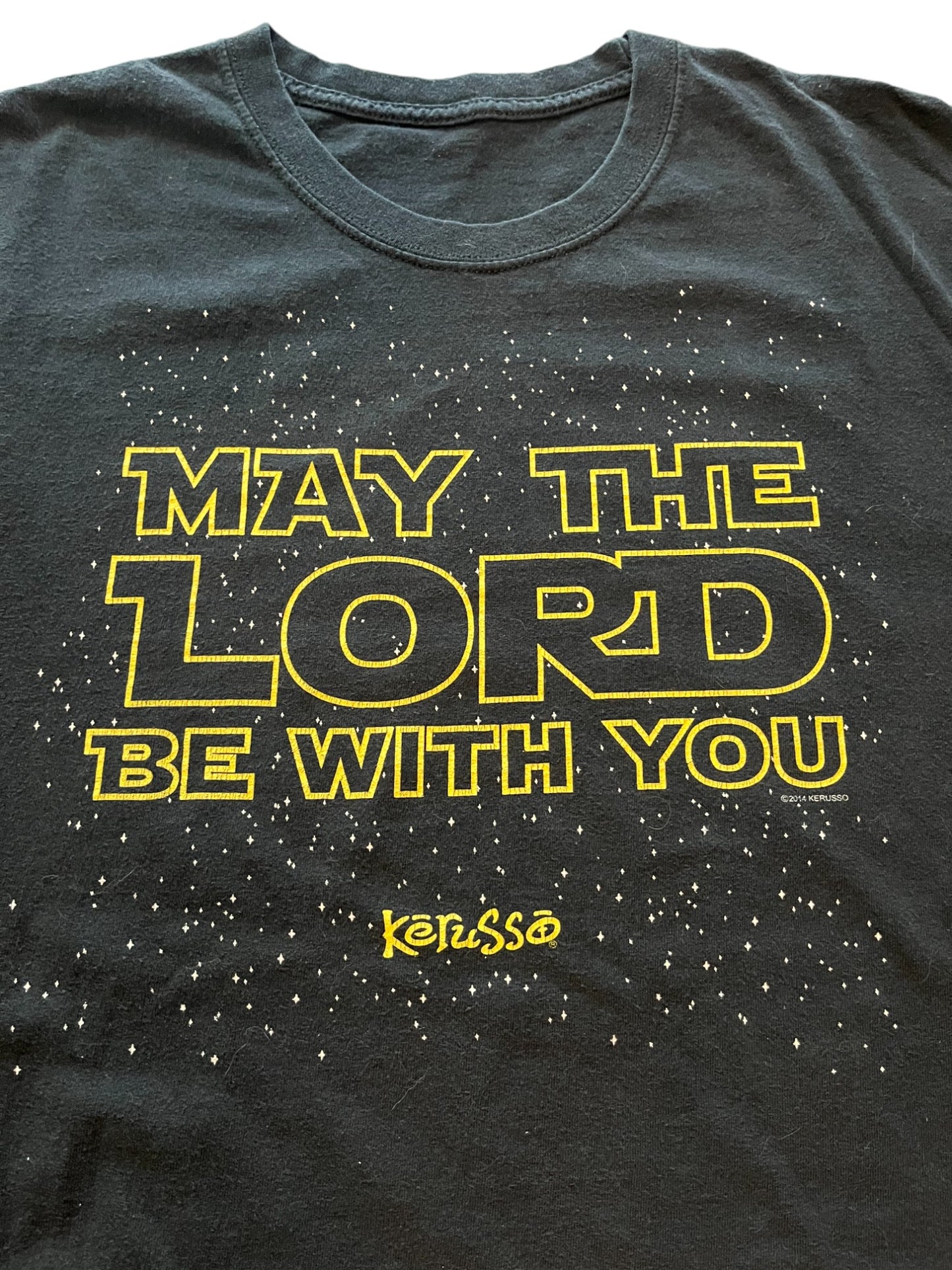 (XL) Vintage Kerusso “May the Lord Be With You” Star Wars Tee