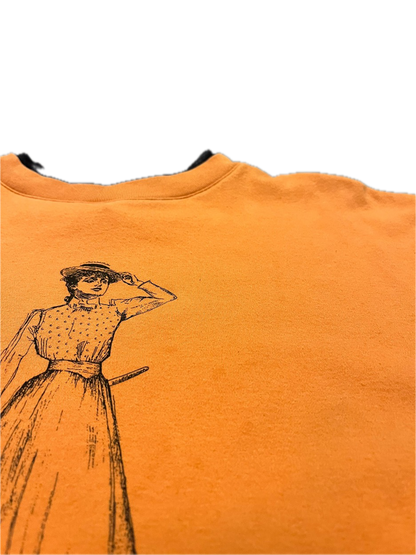 (Women's M) Vintage Double Collar Boxy Tee