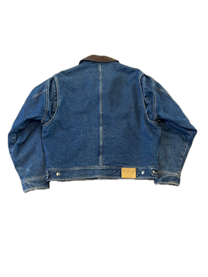 (M) Vintage GH Bass Flannel-Lined Denim Jacket