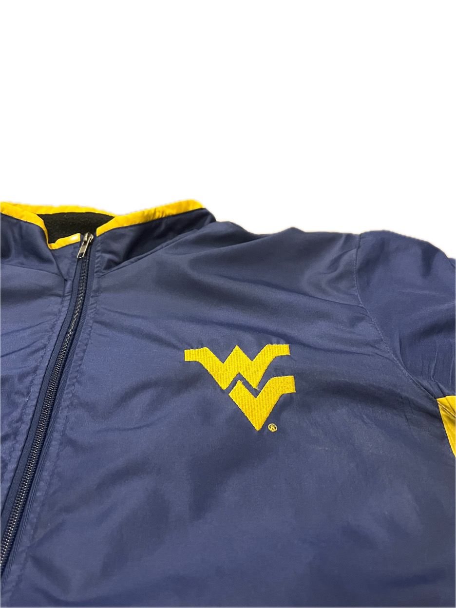 (XL) 1990s West Virginia University Mountaineers Fleece-Lined Windbreaker