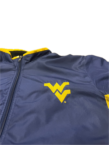 (XL) 1990s West Virginia University Mountaineers Fleece-Lined Windbreaker