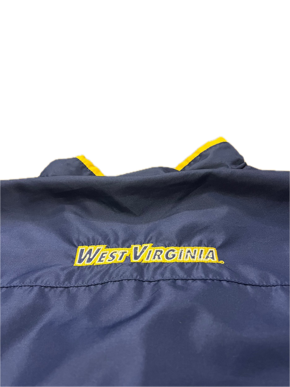 (XL) 1990s West Virginia University Mountaineers Fleece-Lined Windbreaker