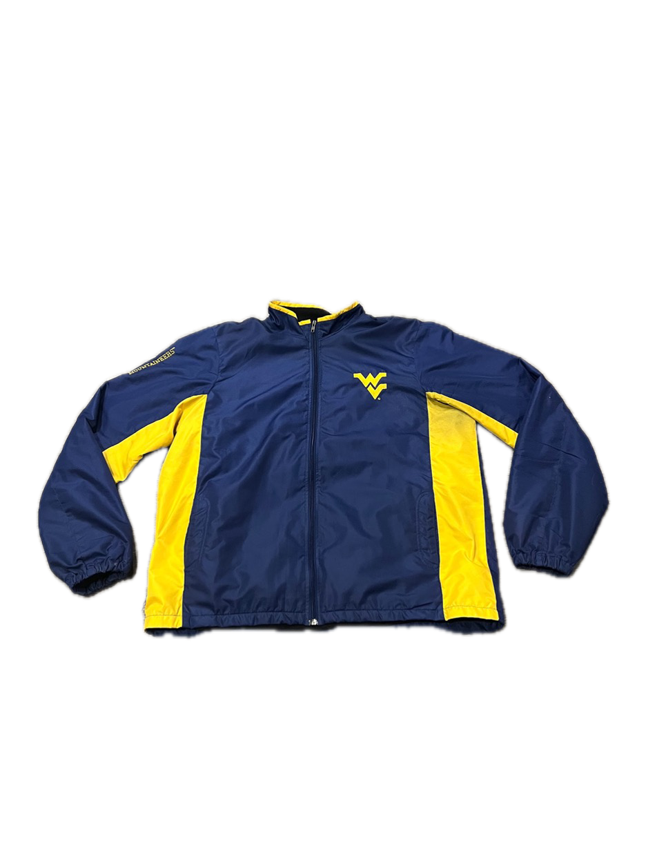 (XL) 1990s West Virginia University Mountaineers Fleece-Lined Windbreaker