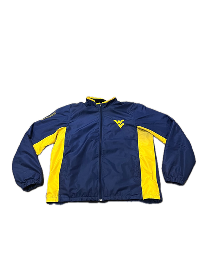 (XL) 1990s West Virginia University Mountaineers Fleece-Lined Windbreaker