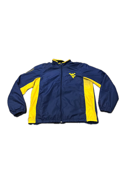 (XL) 1990s West Virginia University Mountaineers Fleece-Lined Windbreaker