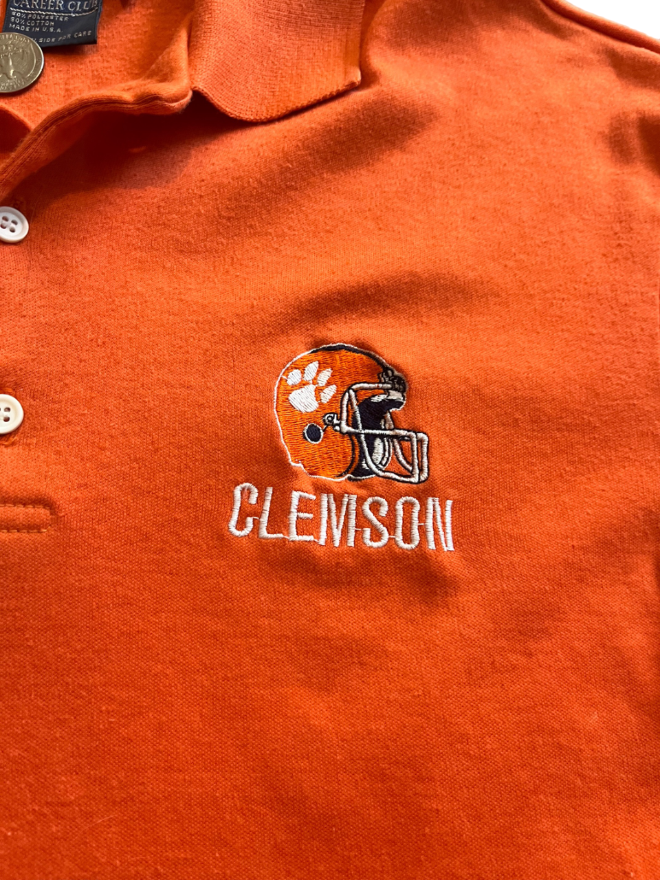 (M) 1980s Clemson Football Polo