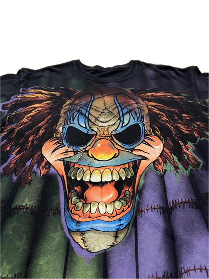 (XL) 2005 Liquid Blue AOP Clown Tee