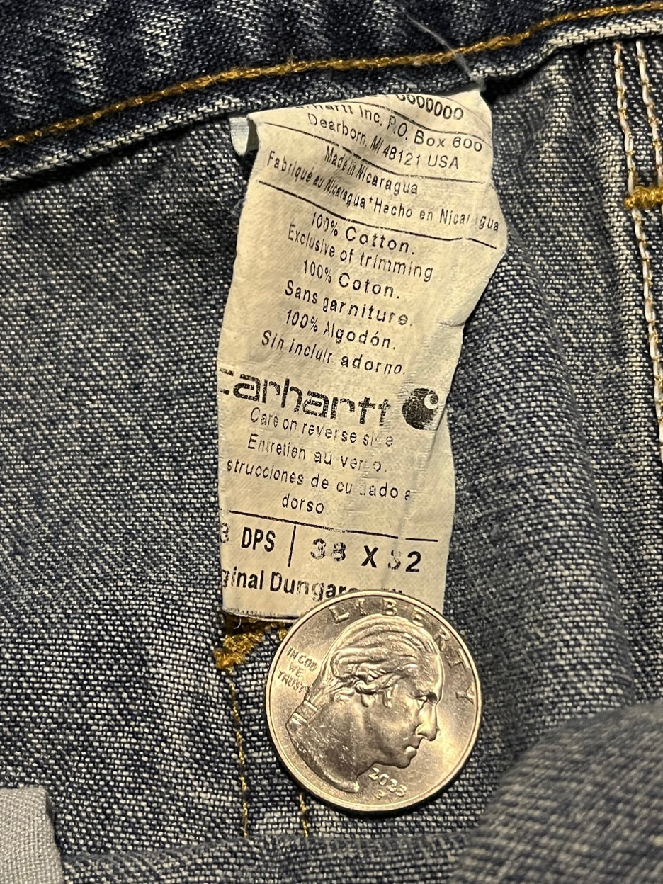 (38 X 32) Dark Blue Carhartt Denim