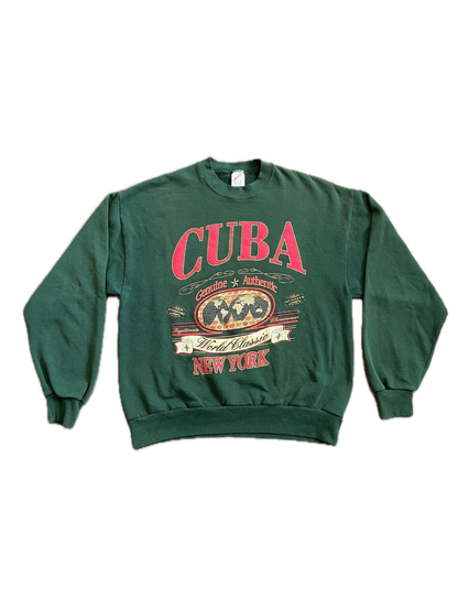 (M) 1990s Cuba x New York Crewneck