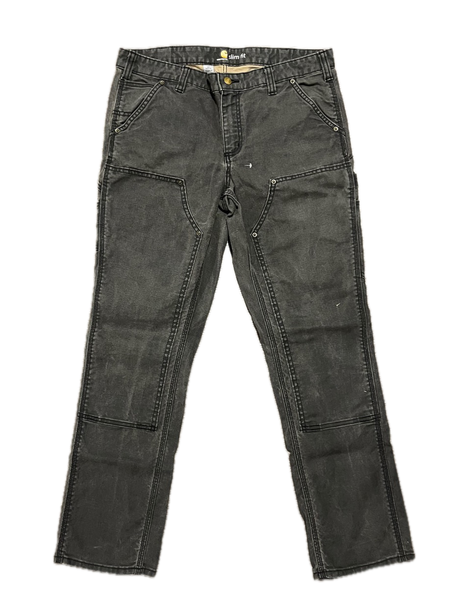 (33x30) Women's Double Knee Carhartt Pants