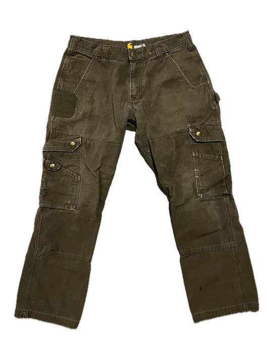 (34 X 30) Crazy Pocketed Carhartt Pants