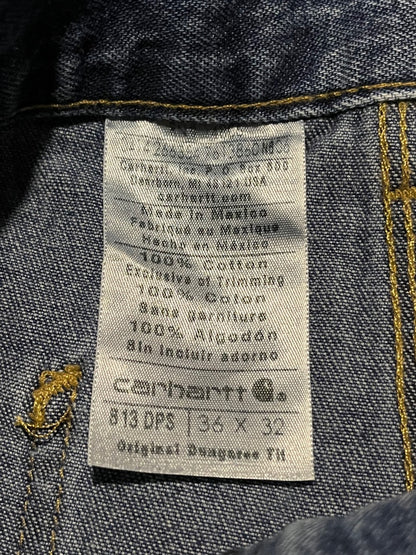 (36 X 32) Dark Multi-Pocket Carhartt Jeans