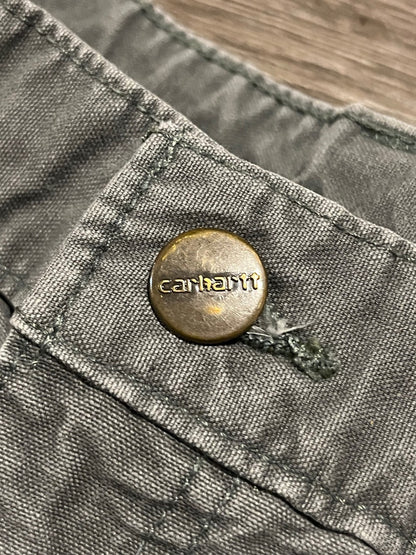 (36 X 30) Vintage Faded Green Carhartt Pants