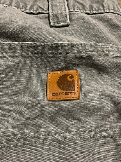 (36 X 30) Vintage Faded Green Carhartt Pants