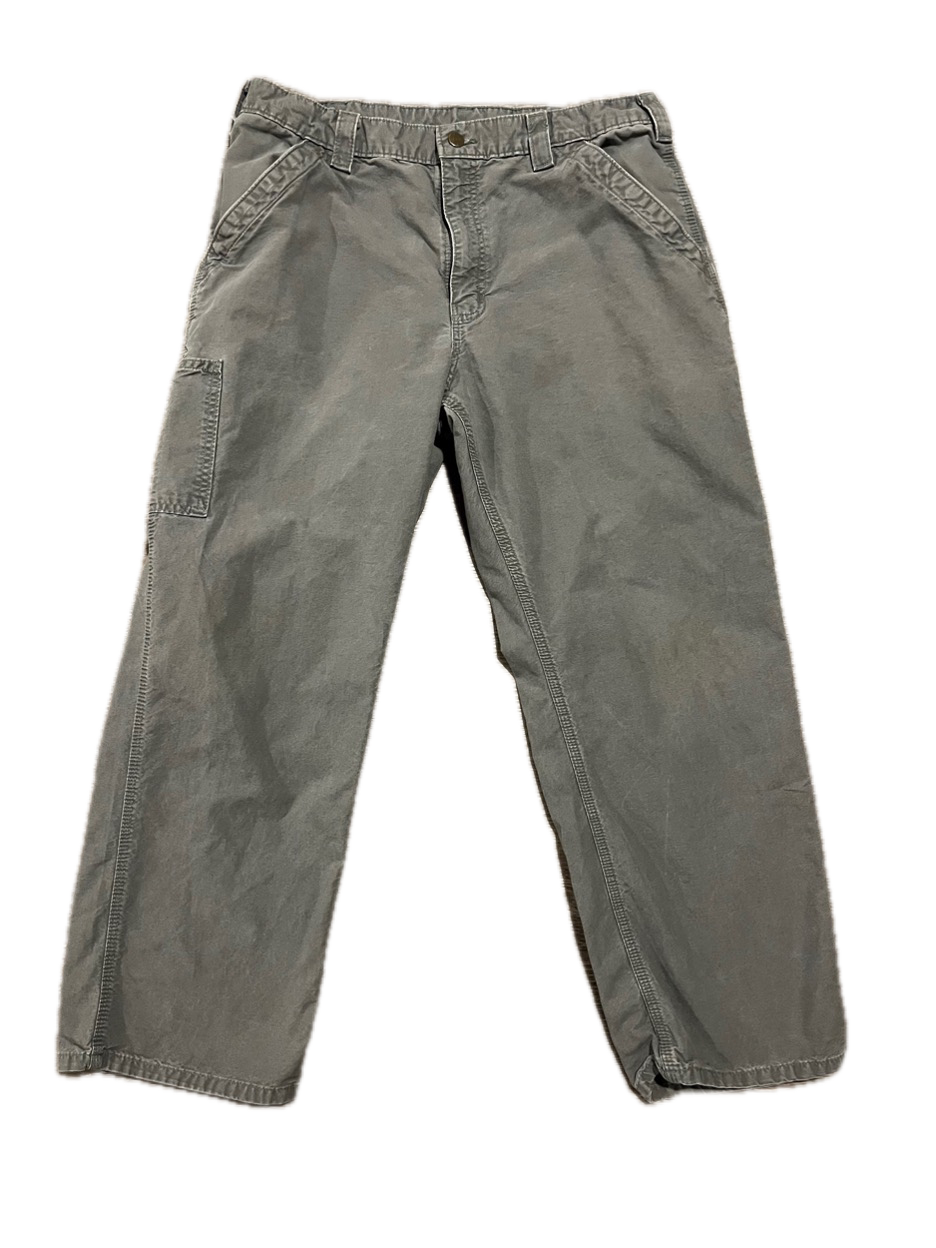 (36 X 30) Vintage Faded Green Carhartt Pants