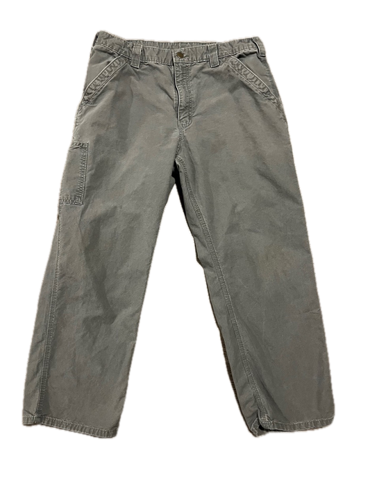 (36 X 30) Vintage Faded Green Carhartt Pants