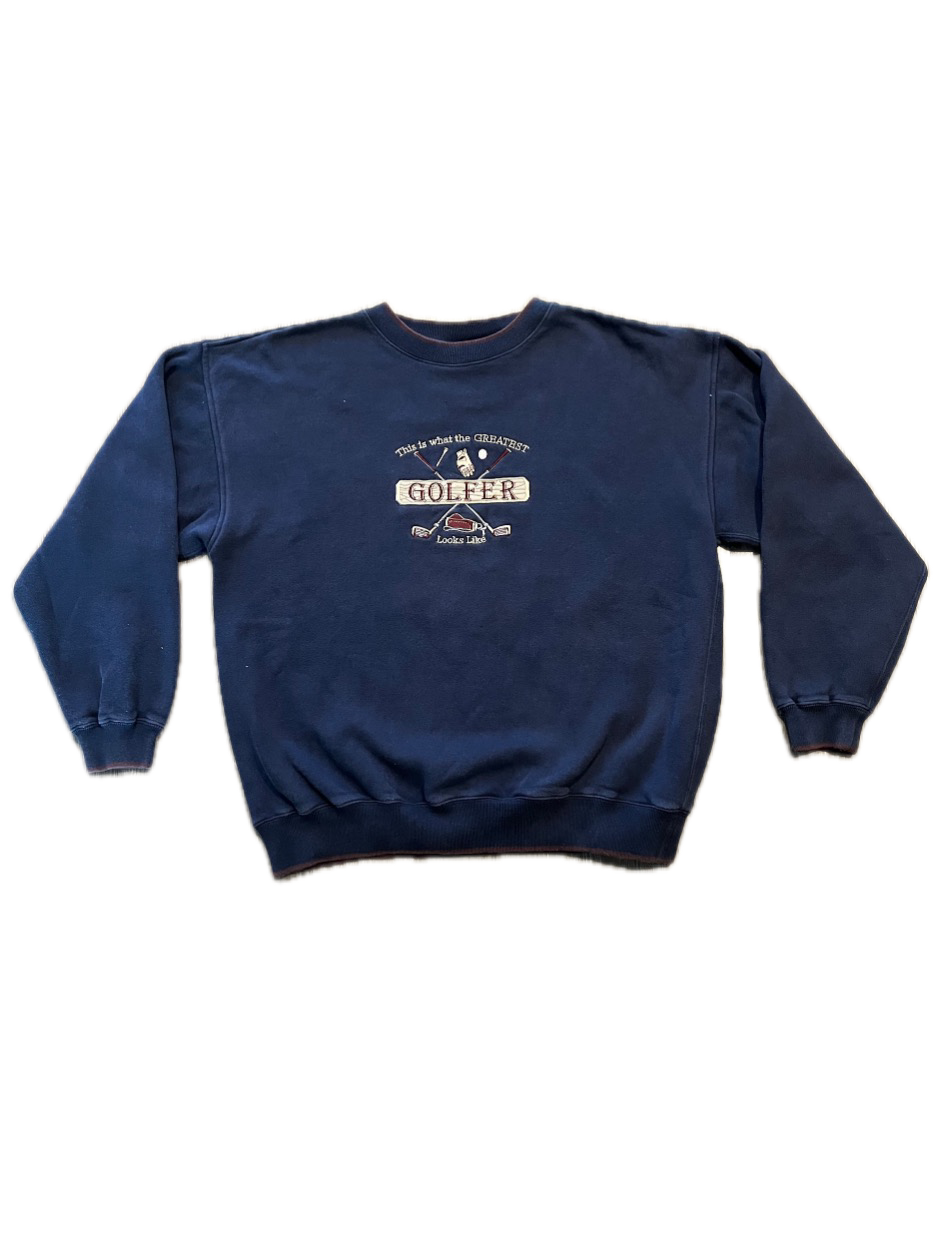 (L-XL) 1990s "Greatest Golfer" Crewneck