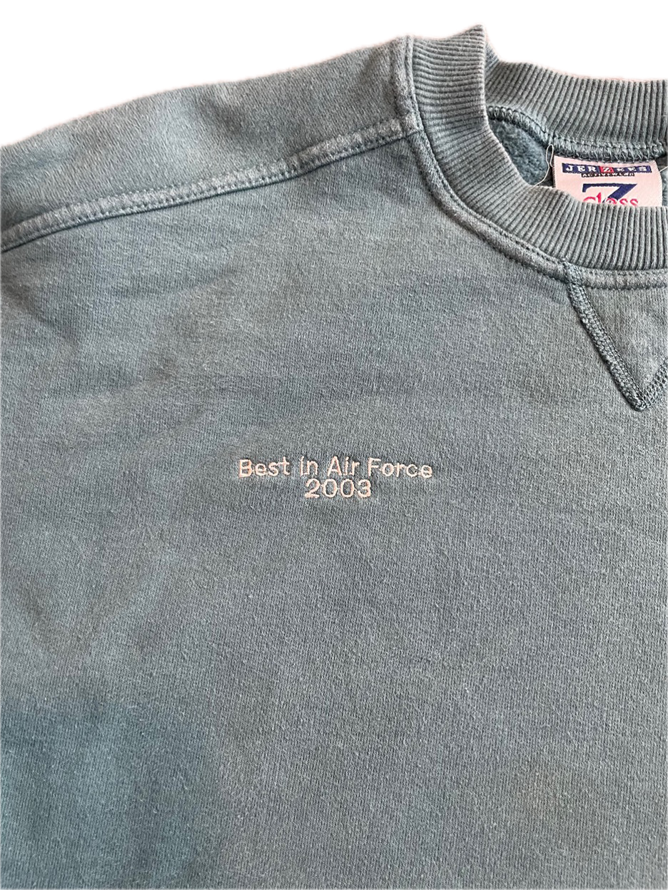 (L) 2003 Air Force Child Care Crewneck