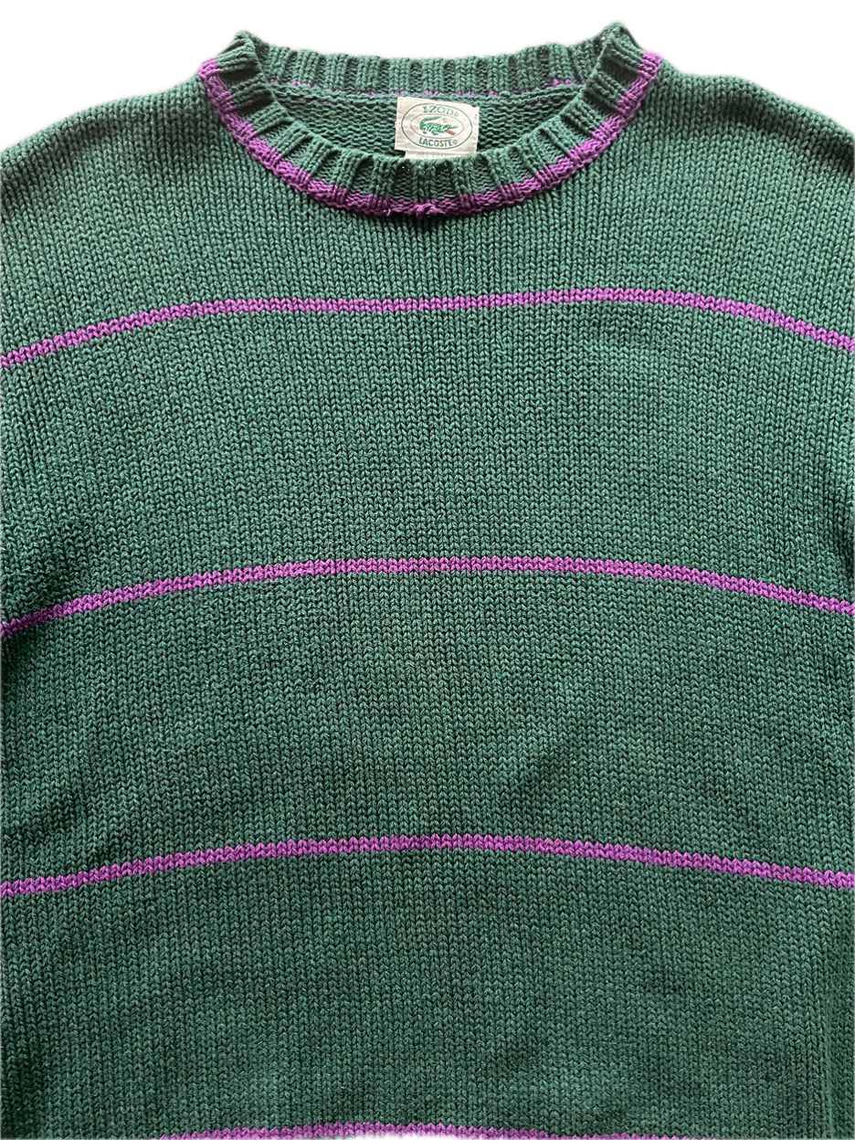 (L) 1980s Izod x Lacoste Sweater