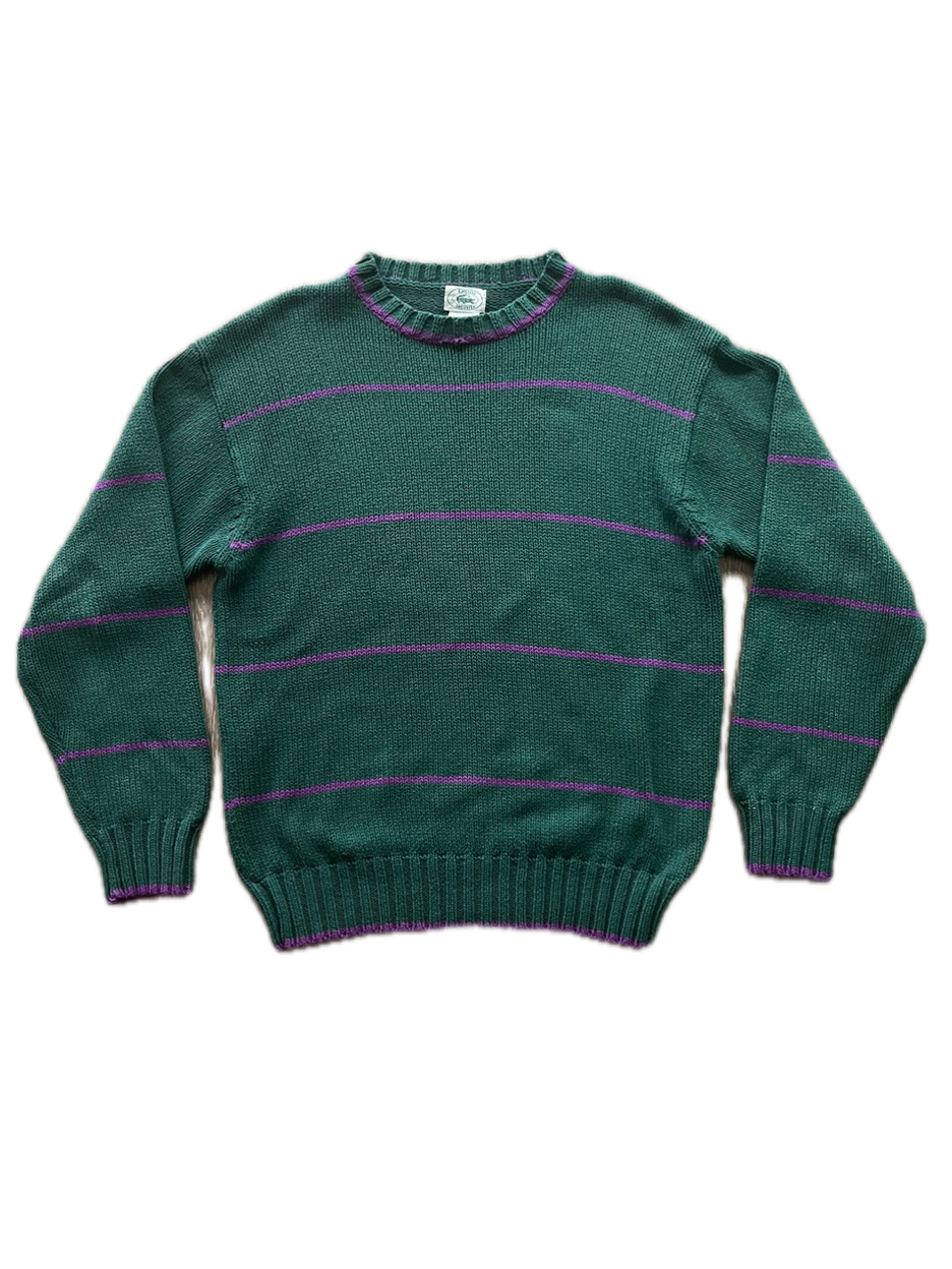 (L) 1980s Izod x Lacoste Sweater