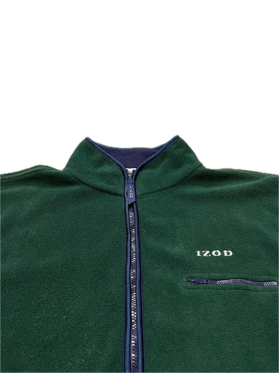 (L) 1990s Izod Two-Tone Fleece