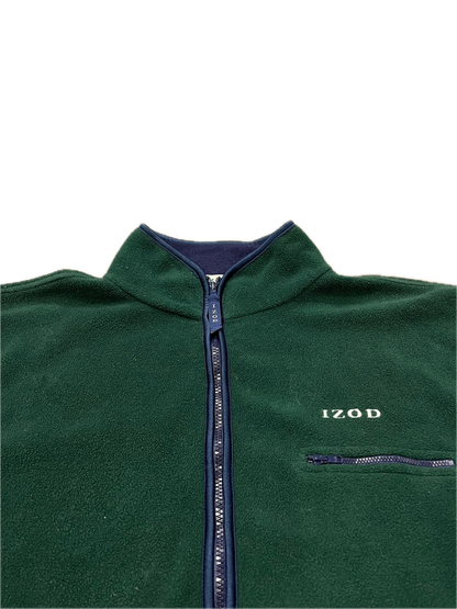 (L) 1990s Izod Two-Tone Fleece