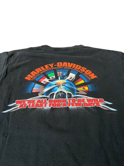 (L) 2002 Harley Davidson 100th Anniversary “Open Road Tour” Tee