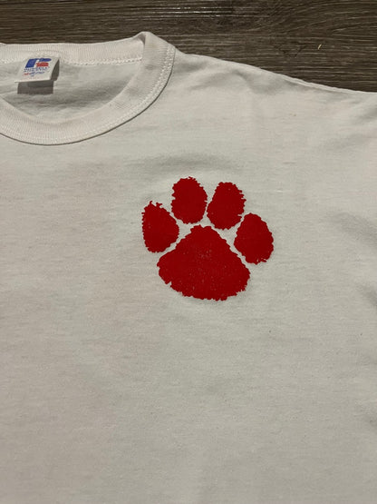 (S) Vintage Paw White Tee