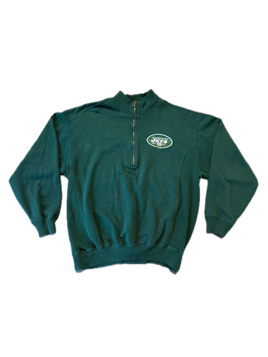 (L) Vintage Jets Quarter Zip Sweatshirt