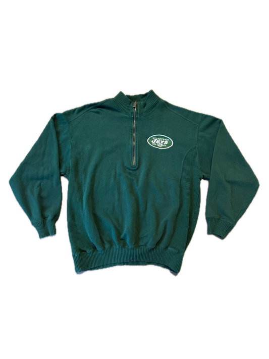 (L) Vintage Jets Quarter Zip Sweatshirt