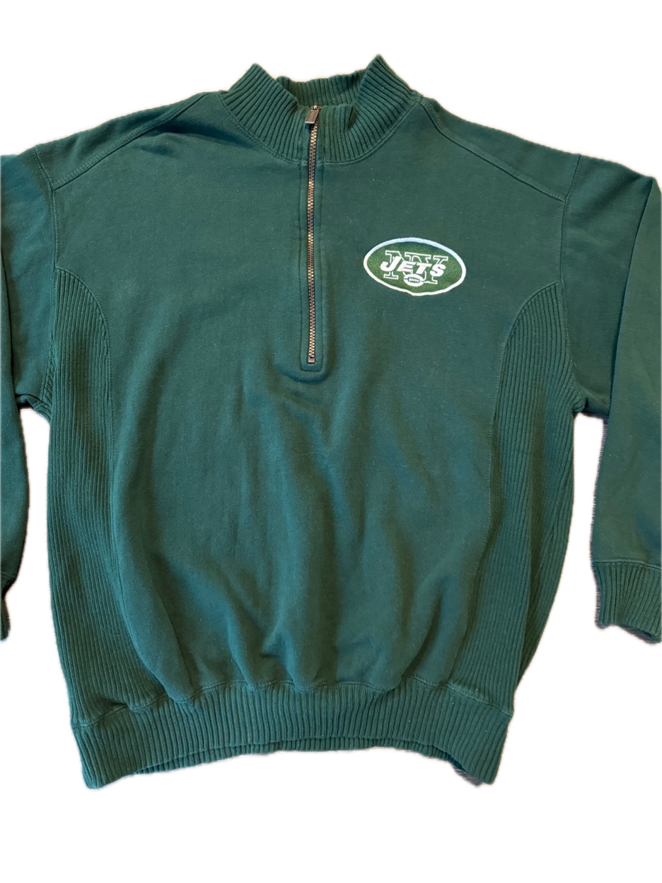 (L) Vintage Jets Quarter Zip Sweatshirt