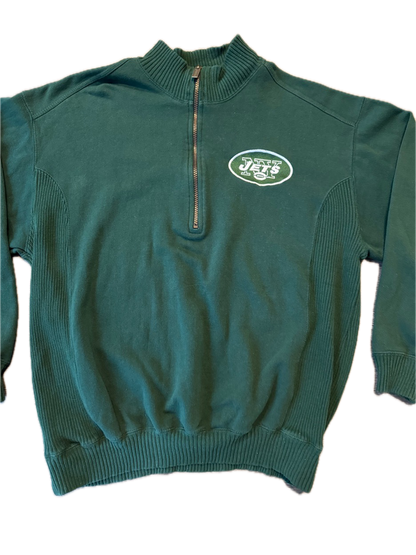 (L) Vintage Jets Quarter Zip Sweatshirt