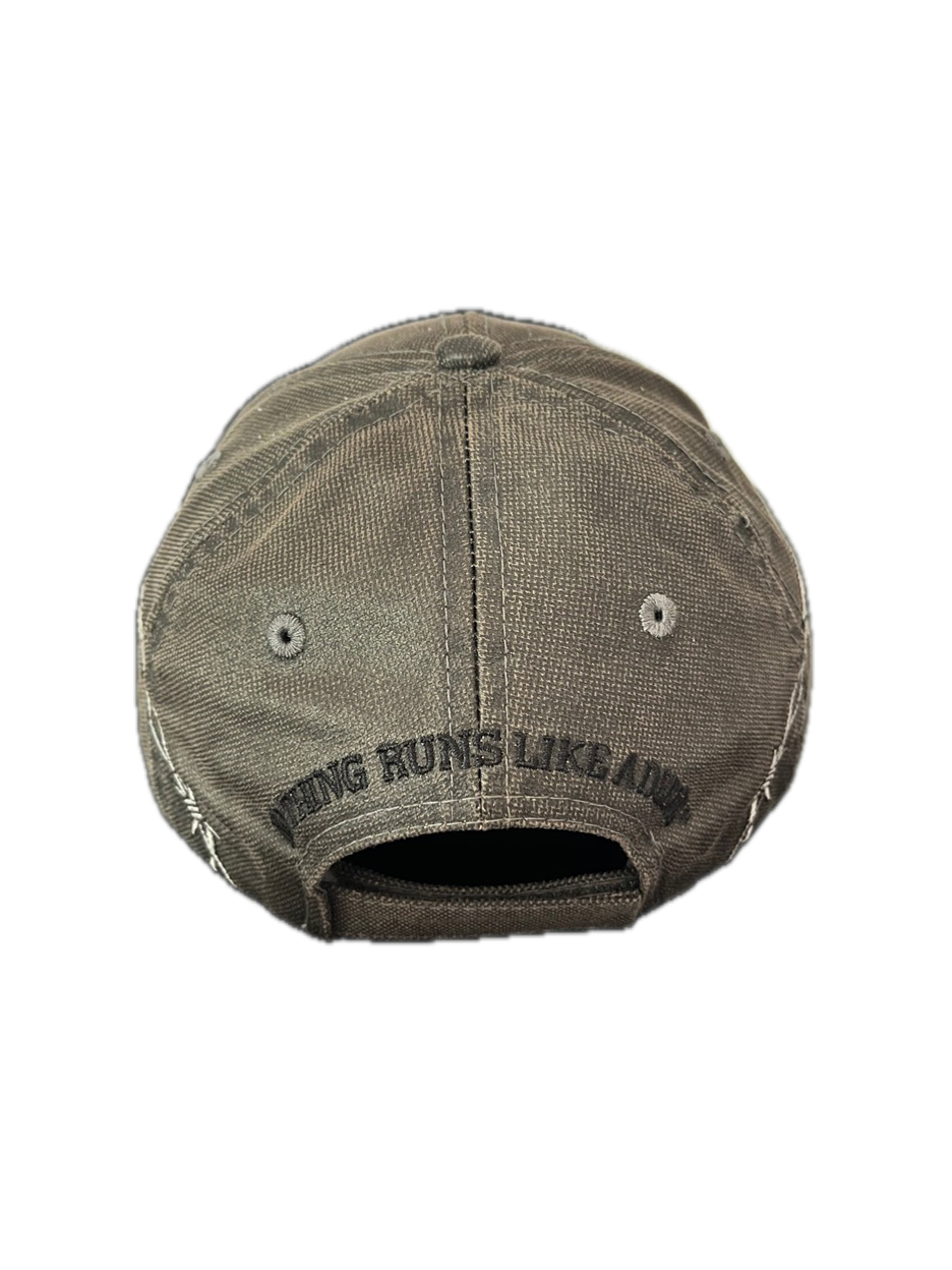 John Deere Barbed Wire Wrap Around Strapback Hat